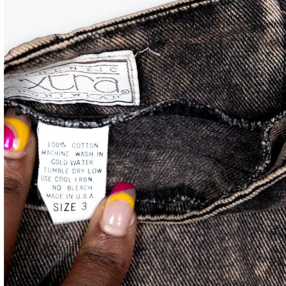 Authentic Extra Sportswear Stonewash Gray Denim Juniors Skirt 3 - Picture 5 of 5